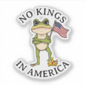 No Kings in America Anti-Trump Protest  Aufkleber (Vorderseite)