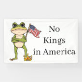 No Kings in America Anti-Trump Protest Banner (Horizontal)