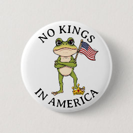 No Kings in America Anti-Trump Protest  Button