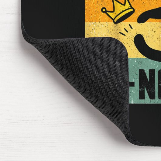 No Kings In America Black Cat Funny Cat Kicking Cr Mousepad (Ecke)