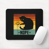 No Kings In America Black Cat Funny Cat Kicking Cr Mousepad (Mit Mouse)