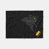 No Kings In America Black Cat Funny Litical Meme 4 Fleecedecke (Vorderseite (Horizontal))