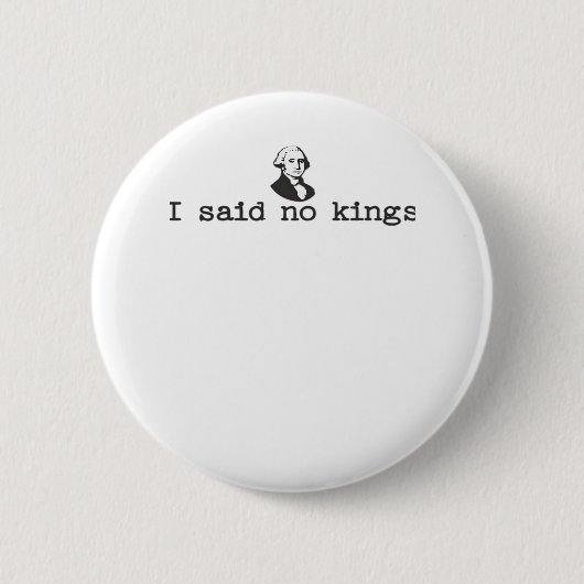 No Kings In America Bold Casual Button (Vorderseite)