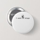 No Kings In America Bold Casual Button (Vorne & Hinten)