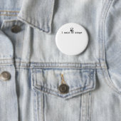 No Kings In America Bold Casual Button (Beispiel)