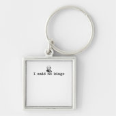 No Kings In America Bold Casual Schlüsselanhänger (Vorne)