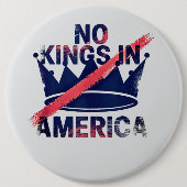 No Kings in America Button (Vorderseite)