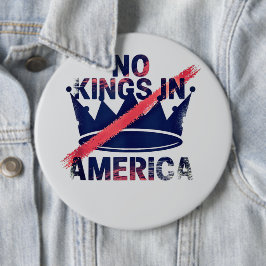 No Kings in America Button