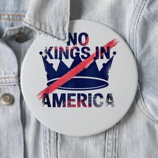 No Kings in America Button (Beispiel)