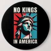 No Kings in America Button (Vorderseite)