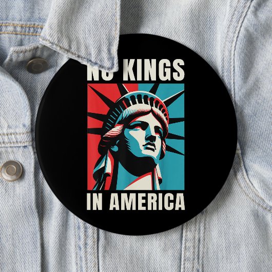 No Kings in America Button (Beispiel)