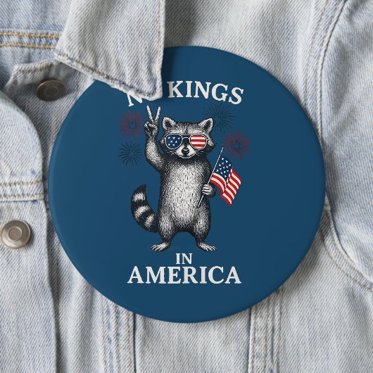 No Kings in America Button (Beispiel)