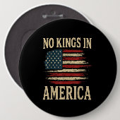 No Kings in America  Button (Vorne & Hinten)
