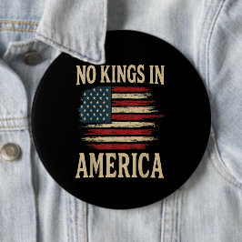 No Kings in America Button
