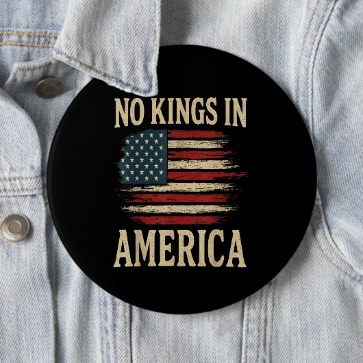 No Kings in America  Button (Beispiel)