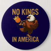 No Kings in America Button (Vorderseite)