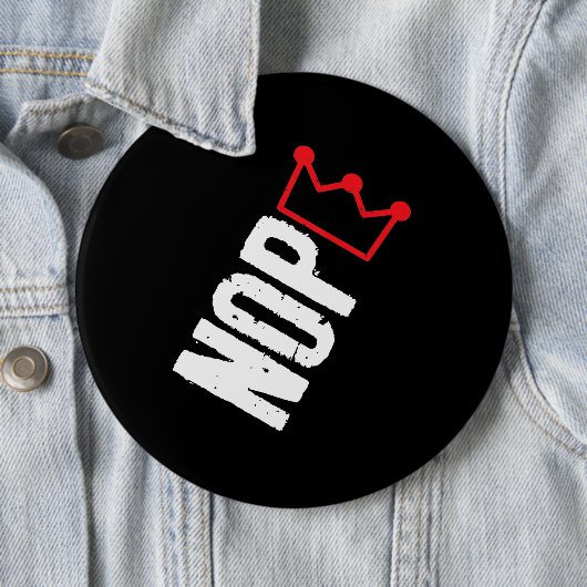 No Kings in America Button (Beispiel)