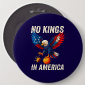 No Kings in America Button (Vorne & Hinten)