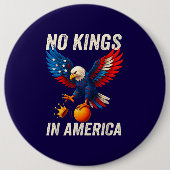 No Kings in America Button (Vorderseite)