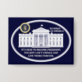 No Kings in America Button (Vorderseite)