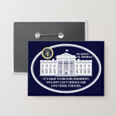 No Kings in America Button (Vorderseite/Rückseite)