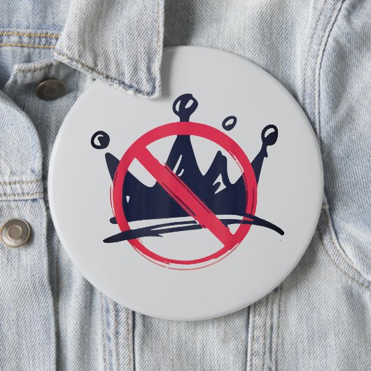 No Kings in America Button (Beispiel)
