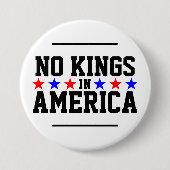 No Kings in America Button (Vorderseite)