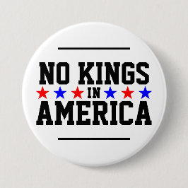No Kings in America Button
