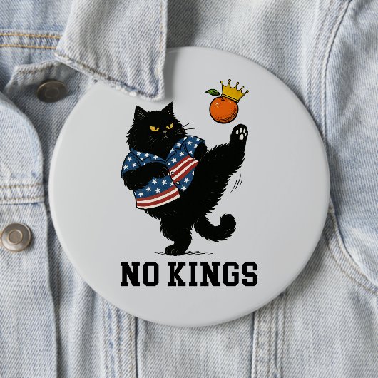 No Kings in America Button (Beispiel)