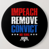 No Kings in America Button (Vorderseite)