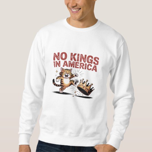 No Kings In America Classic Aesthetic Design Sweatshirt (Vorderseite)