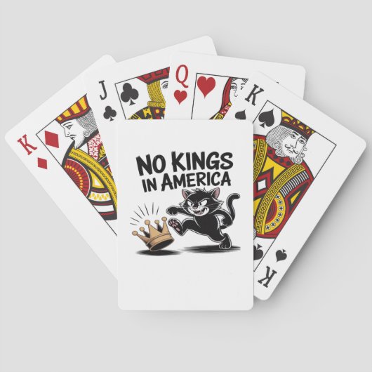 No Kings In America Classic Bold Casual Spielkarten (Rückseite)