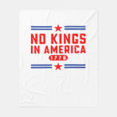 No Kings In America Classic Minimal Clean Fleecedecke (Vorderseite)