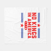 No Kings In America Classic Minimal Clean Fleecedecke (Vorderseite (Horizontal))