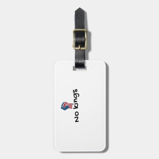 No Kings In America Classic Minimal Clean Gepäckanhänger (Vorderseite vertikal)