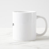 No Kings In America Classic Minimal Clean Jumbo-Tasse (Rechts)