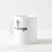 No Kings In America Classic Minimal Clean Kaffeetasse (Vorderseite Links)