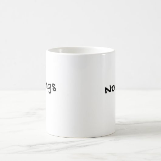 No Kings In America Classic Minimal Clean Kaffeetasse (Mittel)
