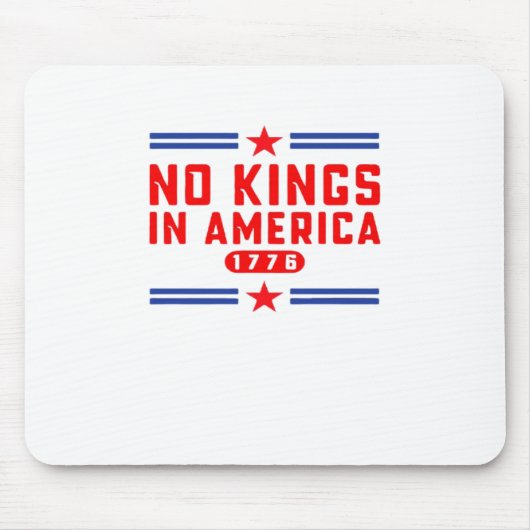 No Kings In America Classic Minimal Clean Mousepad (Vorne)