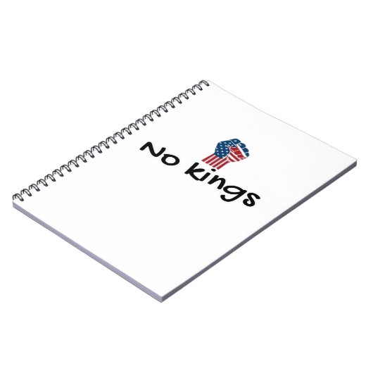 No Kings In America Classic Minimal Clean Notizblock (Linke Seite)