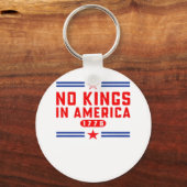 No Kings In America Classic Minimal Clean Schlüsselanhänger (Vorderseite)