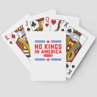 No Kings In America Classic Minimal Clean Spielkarten