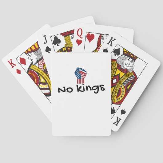 No Kings In America Classic Minimal Clean Spielkarten (Rückseite)