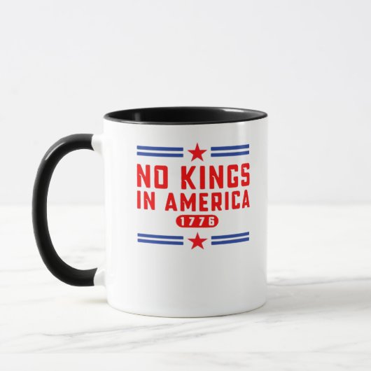 No Kings In America Classic Minimal Clean Tasse (Links)