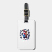 No Kings In America Classic Retro Cool Gepäckanhänger (Vorderseite vertikal)