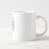 No Kings In America Classic Retro Cool Jumbo-Tasse (Rechts)