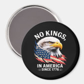 No Kings In America Classic Retro Graphic Design Magnet (Vorderseite/Rückseite)
