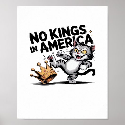 No Kings In America Classic Retro Graphic Poster (Vorne)