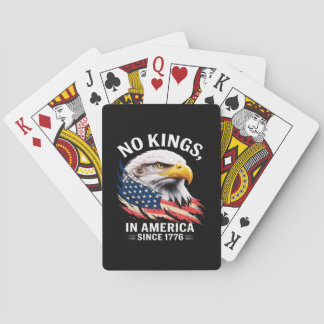 No Kings In America Classic Retro Graphic Spielkarten