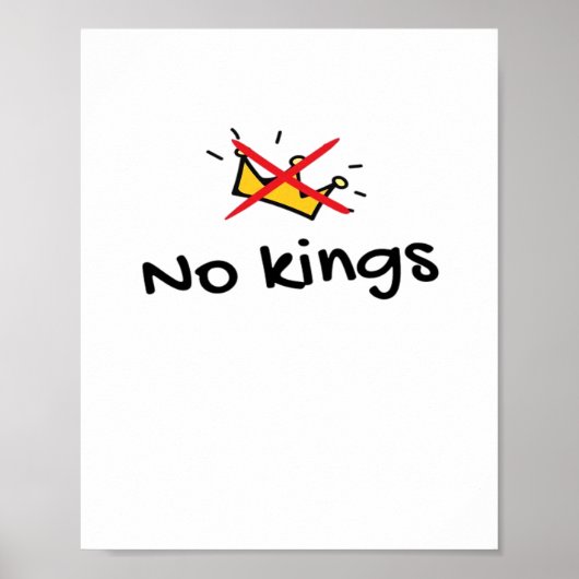 No Kings In America Classic Retro Style Poster (Vorne)